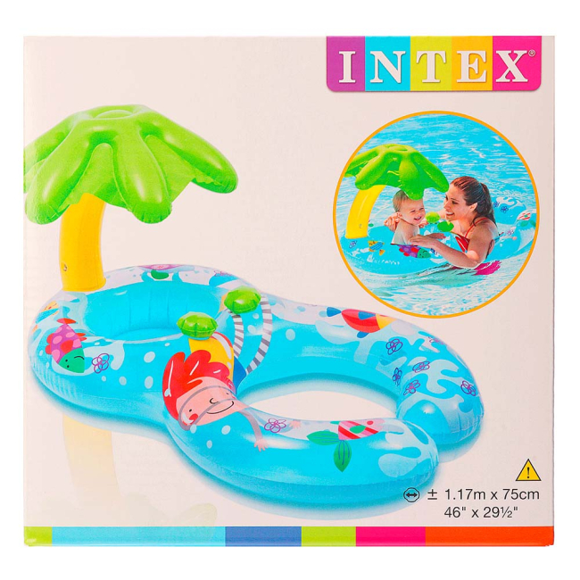 Для пляжа и плавания - Плот надувной Intex Остров 117х75 см (56590NP)#2