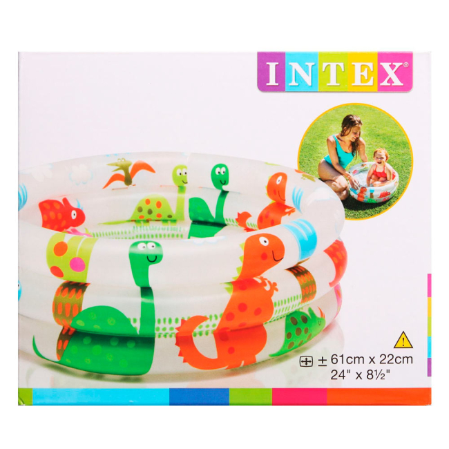 Для пляжу і плавання - Басейн надувний Intex Динозаврик 61x22 см (57106NP)#2