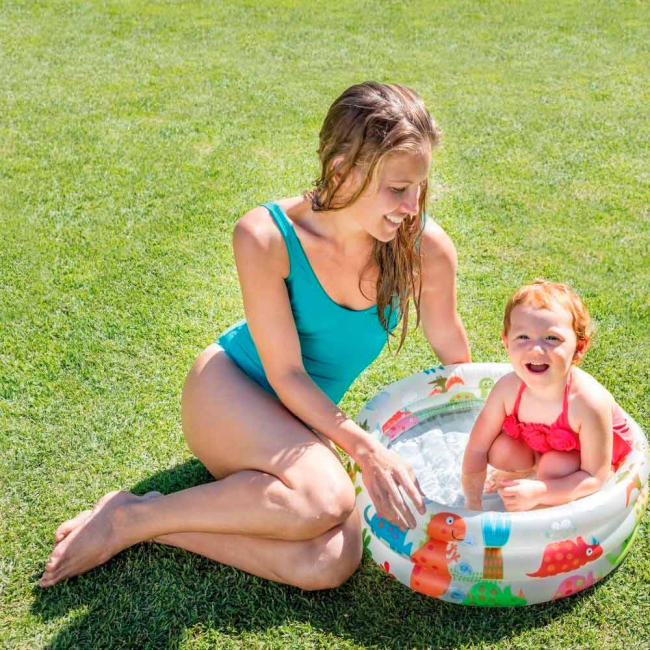 Для пляжу і плавання - Басейн надувний Intex Динозаврик 61x22 см (57106NP)#3