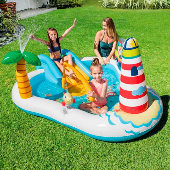 Для пляжу і плавання - Басейн-ігровий центр Intex Весела рибалка (57162NP)#5