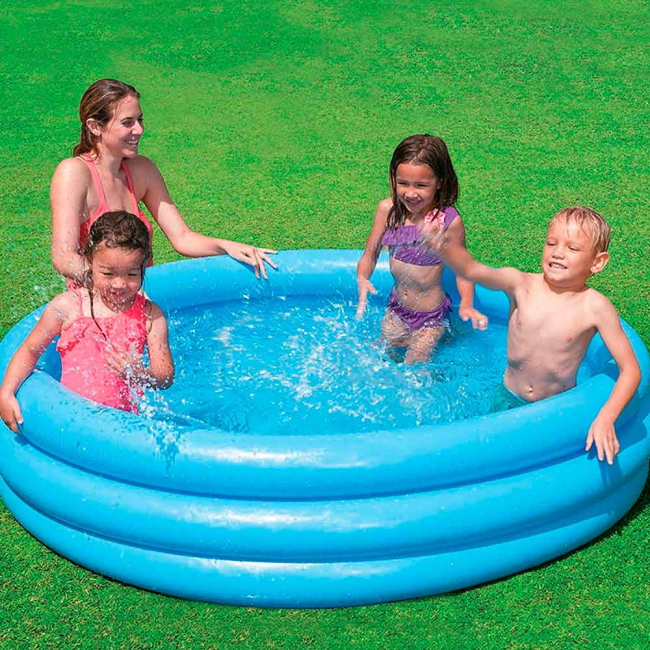 Для пляжу і плавання - Басейн надувний Intex Кришталевий 168x38 см (58446NP)#3