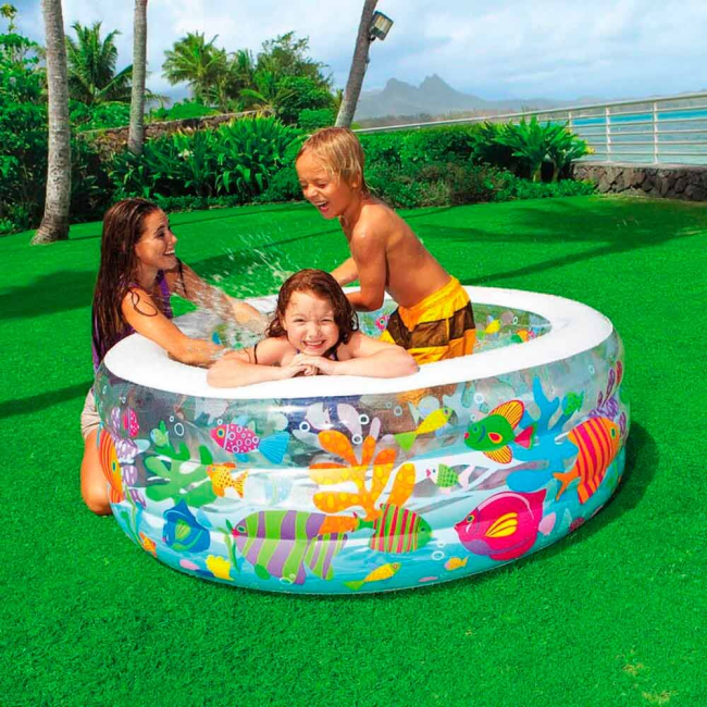 Для пляжа и плавания - Бассейн надувной Intex Аквариум 152x56 см (58480NP)#3