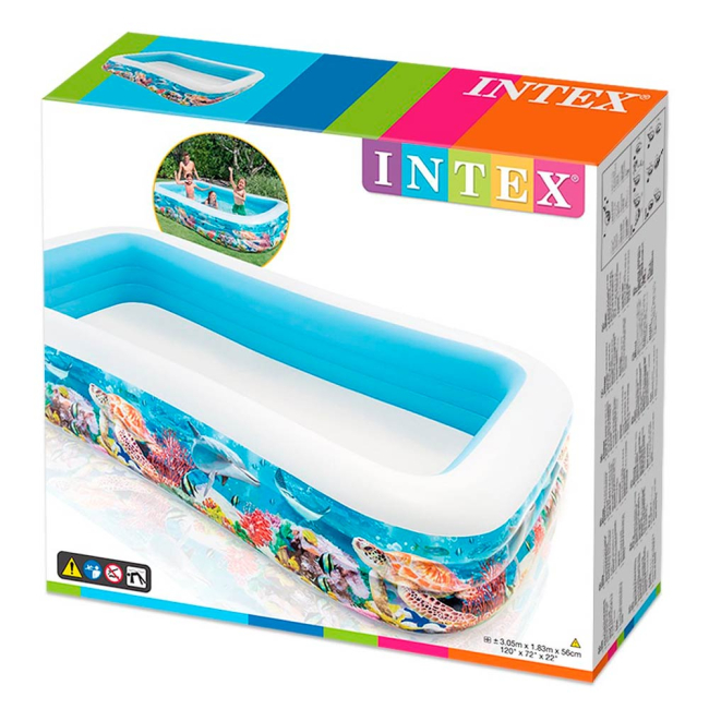 Для пляжу і плавання - Басейн надувний Intex Тропічний риф (58485NP)#2