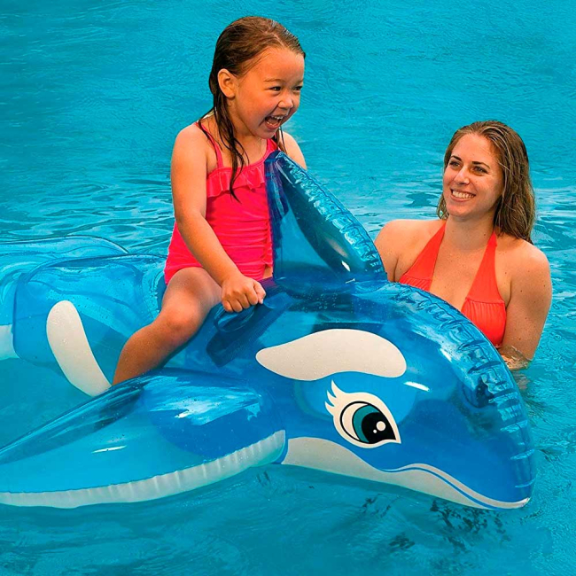 Для пляжа и плавания - Плот надувной Intex Косатка 152x114 см с ручками (58523NP)#3