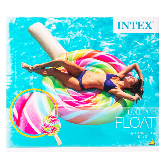 Для пляжу і плавання - Пліт надувний Intex Льодяник 208x135 см (58753EU)#3