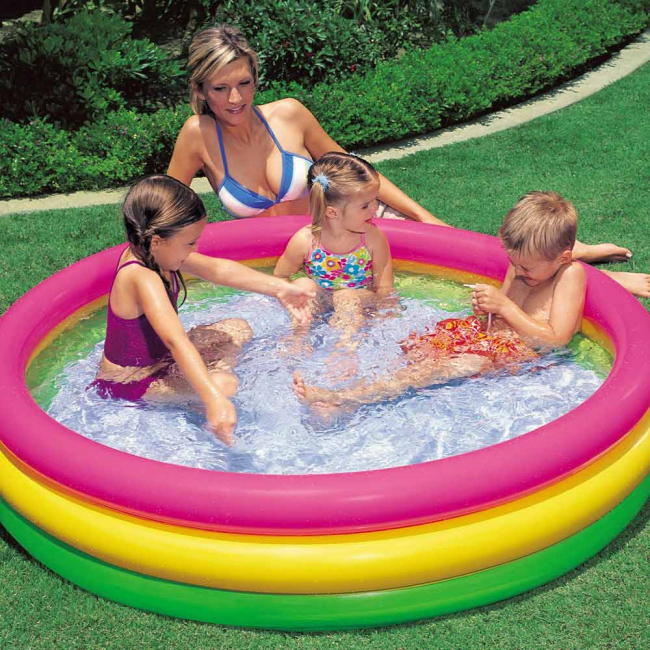 Для пляжу і плавання - Басейн надувний Intex Сяйво заходу сонця 147x33 см (57422NP)#2