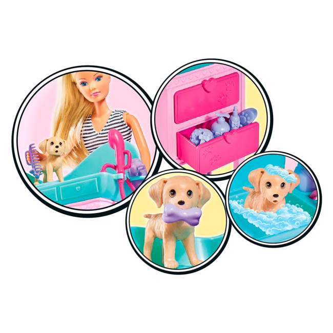 Куклы - Набор Steffi & Evi Love Салон красоты Стильные любимцы (5733266)#2