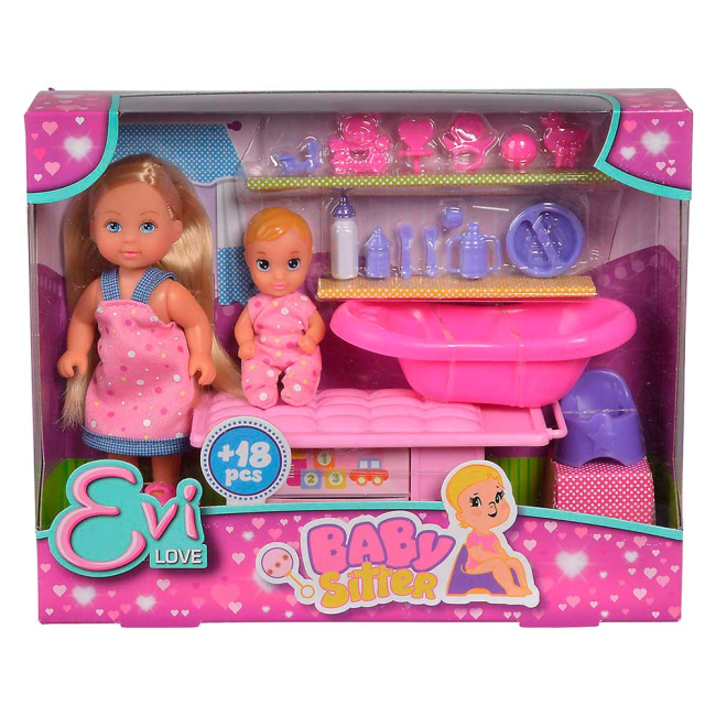 Куклы - Игровой набор Steffi & Evi Няня с малышом (5733360)#5
