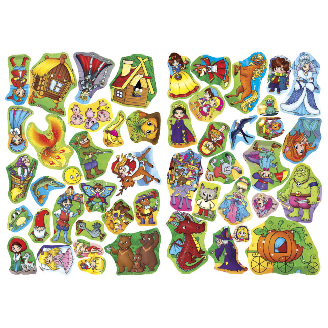 Розмальовки та актівітібуки (2-6 років) - Книжка «Розвивальні наліпки Розумнi завдання Герої казок» українською (9789669363091)#2