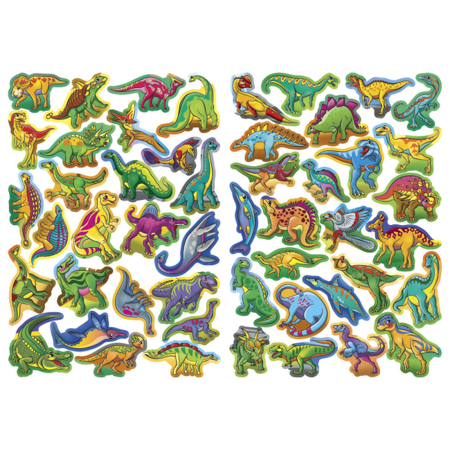 Раскраски и активитибуки (2-6 лет) - Книжка «Розвивальні наліпки Розумні завдання Світ динозаврів» українською (9789669363480)#2