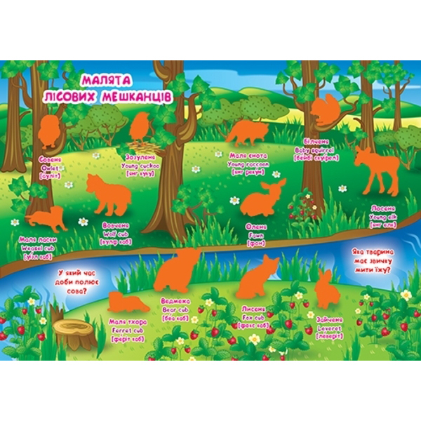 Розмальовки та актівітібуки (2-6 років) - Книжка «Розвивальні наліпки Розумні завдання Малята тварин» українською (9789669366559)#2