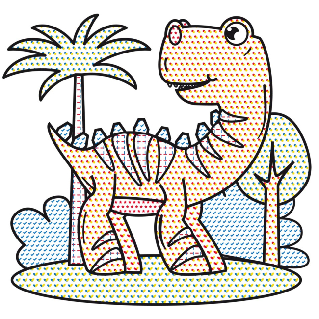 Товары для рисования - ​Водные раскраски Crystal Book Динозаврик (9786177270262)#2