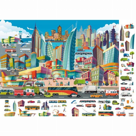 Книги-картинки для дітей (2-6 років) - Книжка-картонка «Великий віммельбух Транспорт»  (9789669368195)#4