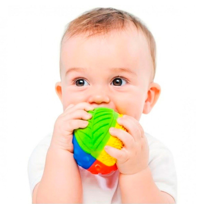 Погремушки, прорезыватели - Мячик Caaocho Радуга 8 см (7003)#2