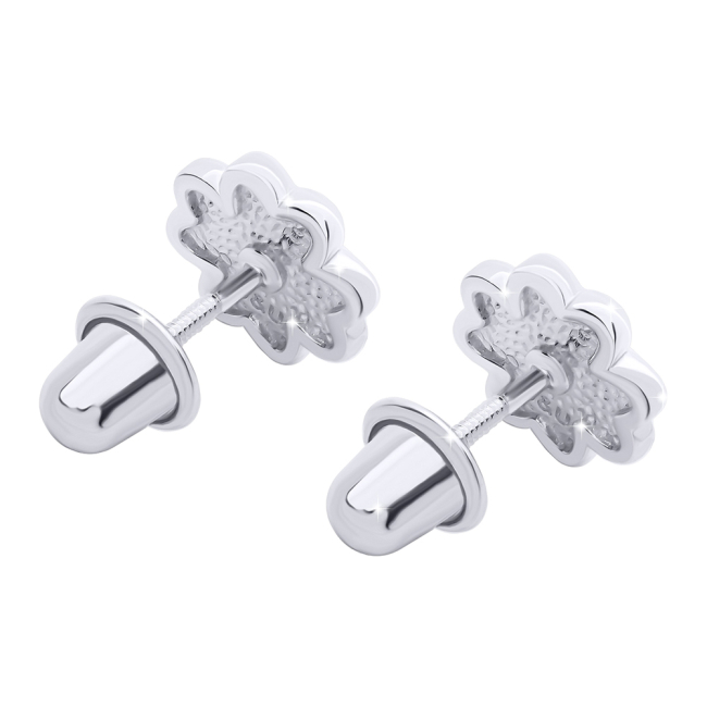 Ювелірні прикраси - Сережки UmaUmi Чотирилисник рожеві (4520128845179)#2