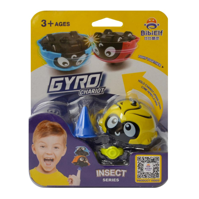 Машинки для малюків - Машинка Gyro Chariot Битва жучків жовта (GC1101-3/жовтий)#2