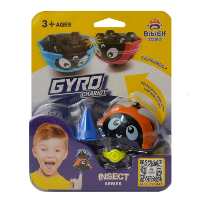 Машинки для малюків - Машинка Gyro Chariot Битва жучків помаранчева (GC1101-3/помаранчевий)#2