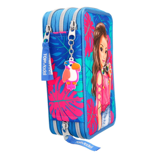 Пенали та гаманці - Пенал із наповненням Top Model Тропіки синій (410421)#2