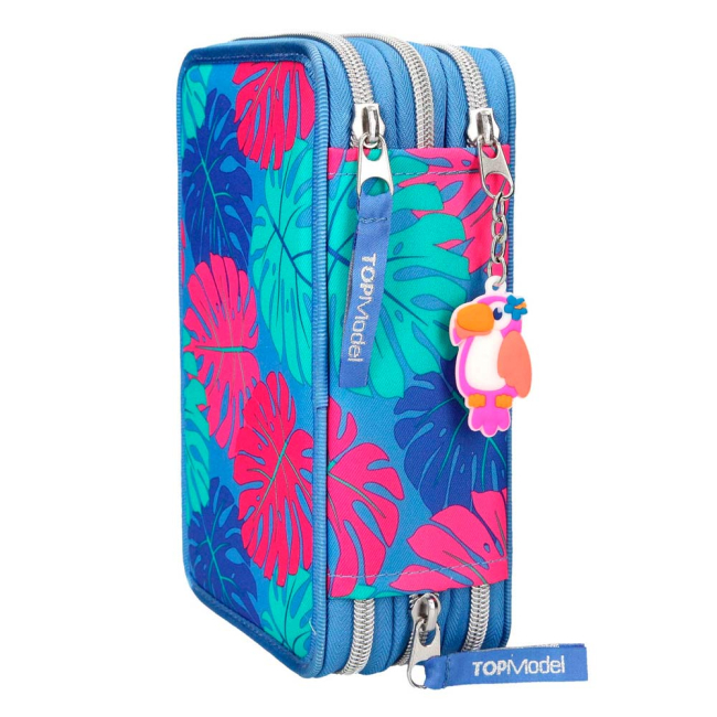 Пенали та гаманці - Пенал із наповненням Top Model Тропіки синій (410421)#3