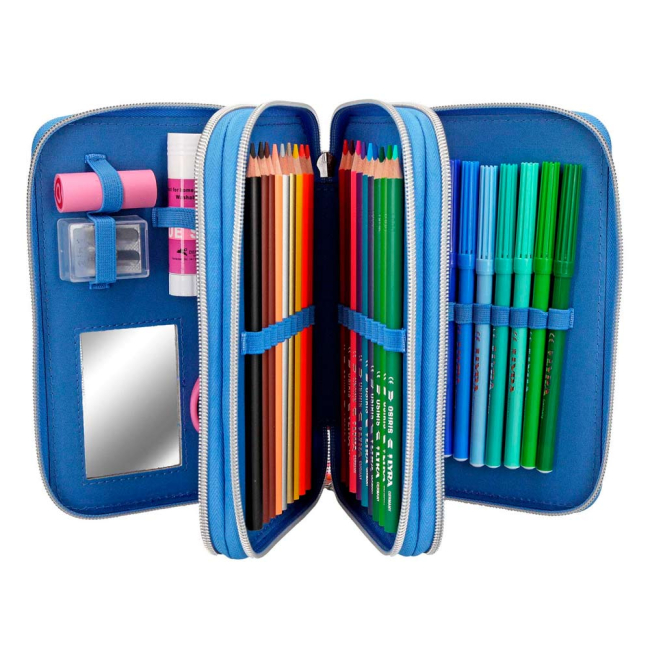 Пенали та гаманці - Пенал із наповненням Top Model Тропіки синій (410421)#4