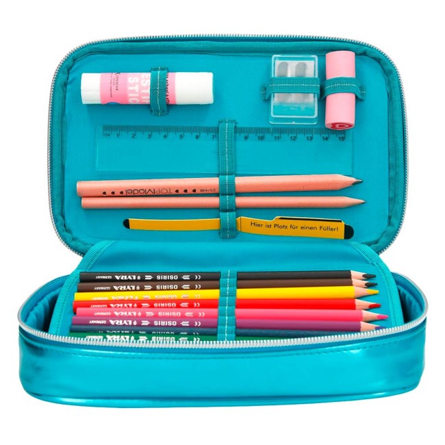 Пенали та гаманці - Пенал із наповненням Top Model Друзі блакитний (48998)#2