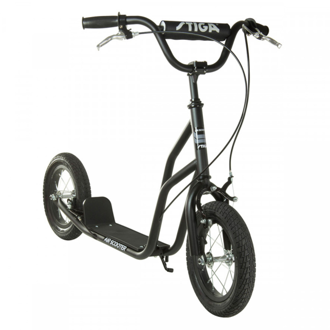 Самокаты - Самокат Stiga Air Scooter с надувными колесами черный (80-7383-01)#2