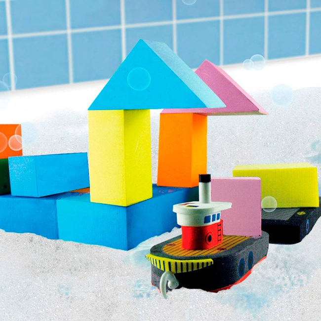 Игрушки для ванны - Набор для ванны Just think toys Буксир и баржа (22092)#4