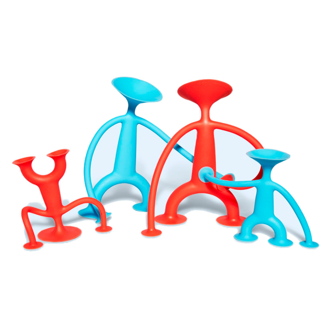 Игрушки для ванны - Набор силиконовых человечков Moluk Уги семья (43150)#2