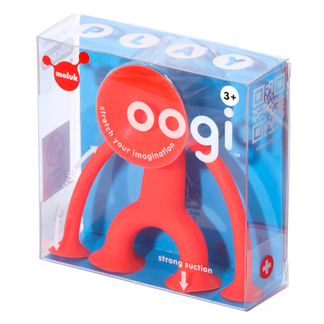 Іграшки для ванни - Силіконовий чоловічок Moluk Угі червоний 8 см (43201)#2