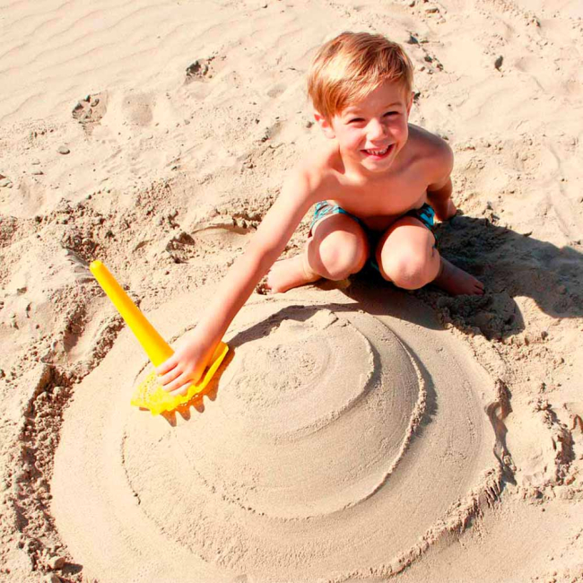 Набори для пісочниці - Набір для піску Quut Triplet 4 в 1 жовтий (170037)#2