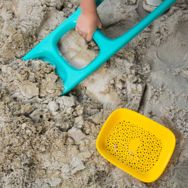 Набори для пісочниці - Лопатка Quut Scoppi із ситом зелена (170204)#4