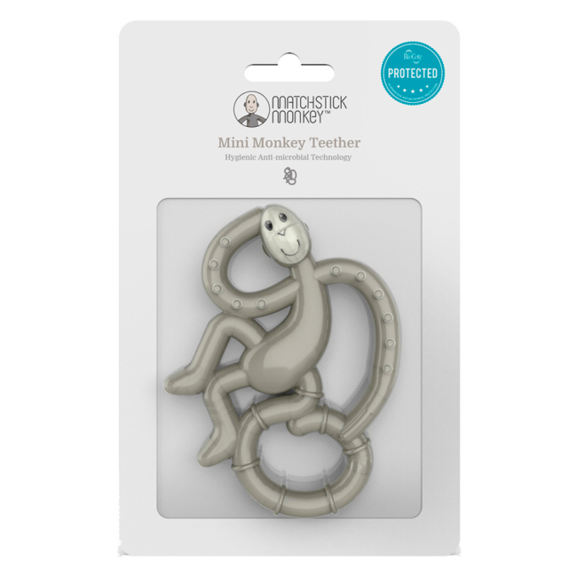 Брязкальця, прорізувачі - Прорізувач Matchstick Monkey Маленька мавпочка сіра (MM-МMT-001)#3