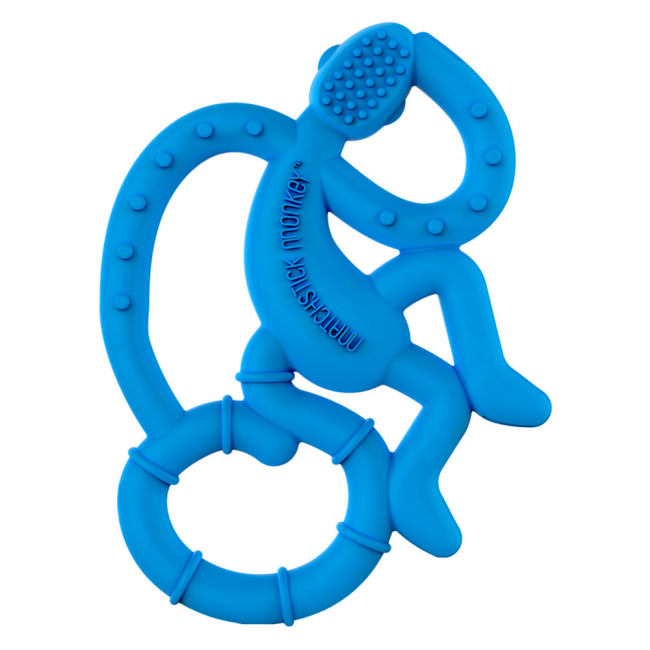 Погремушки, прорезыватели - Прорезыватель Matchstick Monkey Маленькая обезьянка синий (MM-МMT-002)#2