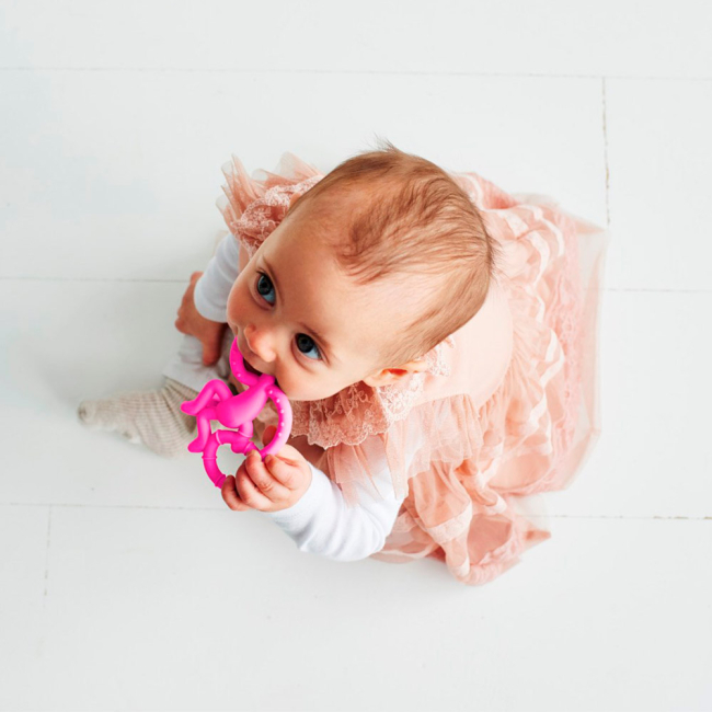 Погремушки, прорезыватели - Прорезыватель Matchstick Monkey Маленькая обезьянка розовый(MM-МMT-003)#4