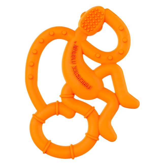 Погремушки, прорезыватели - Прорезыватель Matchstick Monkey Маленькая обезьянка оранжевый (MM-МMT-005)#2