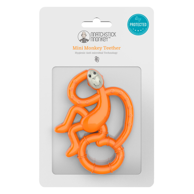 Погремушки, прорезыватели - Прорезыватель Matchstick Monkey Маленькая обезьянка оранжевый (MM-МMT-005)#3