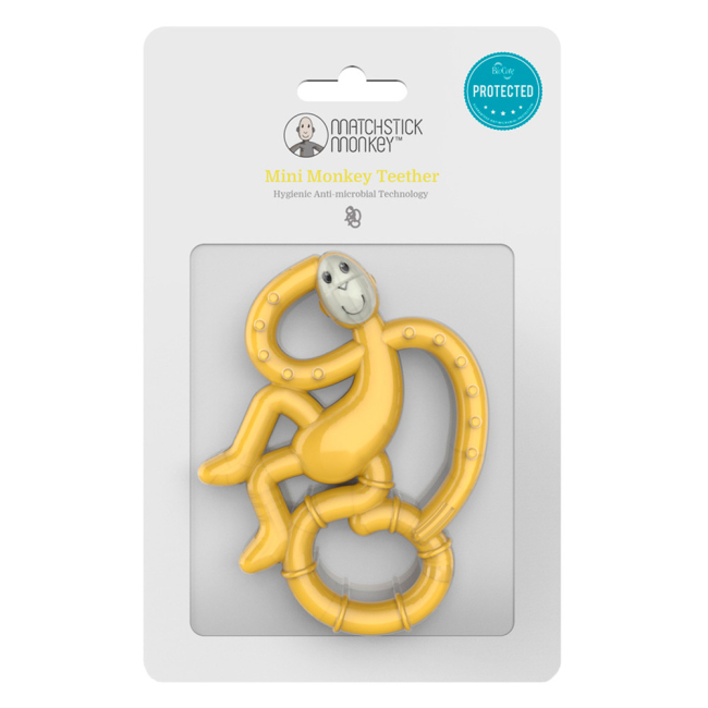 Погремушки, прорезыватели - Прорезыватель Matchstick Monkey Маленькая обезьянка желтый (MM-МMT-006)#3
