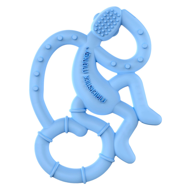 Погремушки, прорезыватели - Прорезыватель Matchstick Monkey Маленькая обезьянка голубой (MM-МMT-007)#2