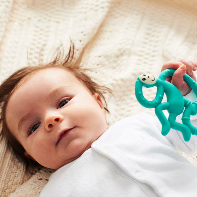 Брязкальця, прорізувачі - Прорізувач Matchstick Monkey Маленька мавпочка зелений(MM-МMT-008)#4