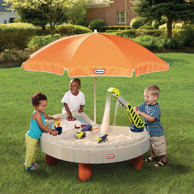 Наборы для песочницы - Песочница-стол Little tikes Веселая стройка (401N10060)#3