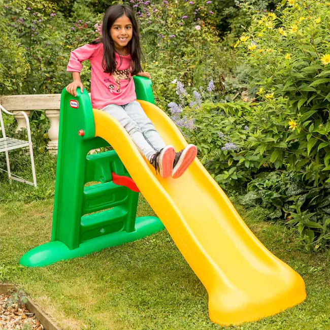 Ігрові комплекси, гойдалки, гірки - Гірка Little tikes Сонячні віражі складана (426310060)#4