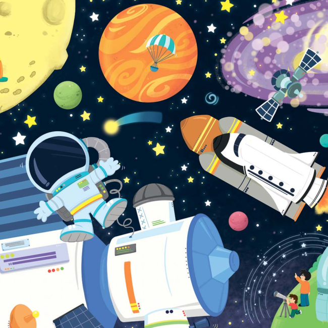 Пазлы - Пазлы Trefl Flip-flap Космос (14272)#2