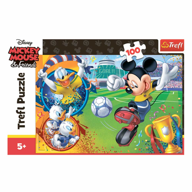 Пазли - Пазли Trefl Міккі Маус на футбольному полі 100 елементів (16353)#3