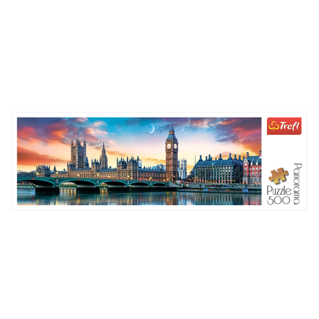 Пазли - Пазли Trefl Panorama Біг Бен та Вестмінстерський палац Лондон (29507)#2