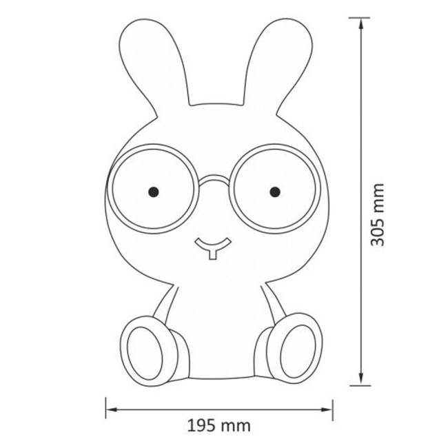 Ночники, проекторы - Ночник-светильник UFT Lamp Кролик (4820176246905)#4