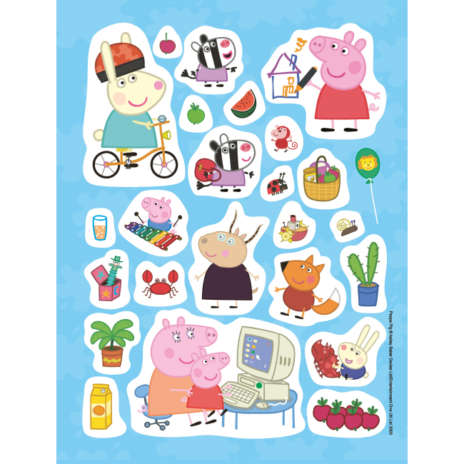 Набори для творчості - Набір наклейок Peppa Pig 100 наклейок (120672)#2