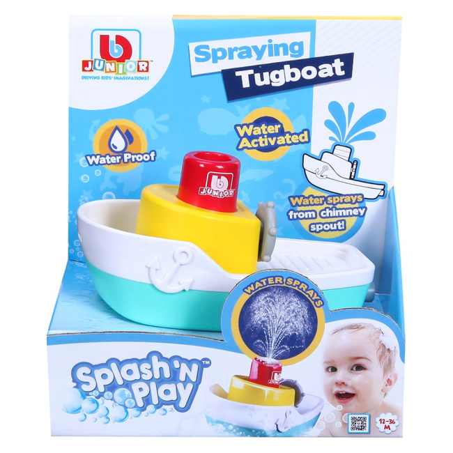 Іграшки для ванни - Іграшка для води Bb junior Splash n play Буксир що бризкає (16-89003)#4