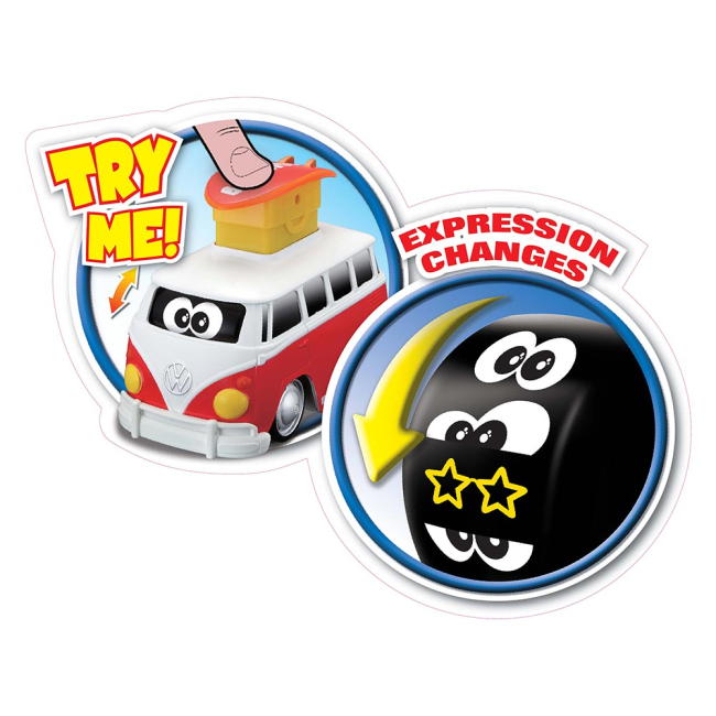 Машинки для малышей - Машинка Bb junior Volkswagen Samba Press and go голубая (16-85110/16-85110 blue)#4