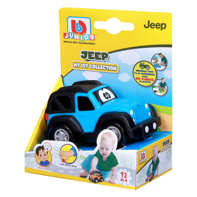 Машинки для малышей - Машинка Bb junior Jeep My 1st сollection голубая (16-85121/16-85121 blue)#2