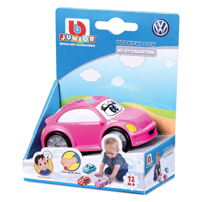 Машинки для малышей - Машинка Bb junior Volkswagen New Beetle My 1st сollection розовая (16-85122/16-85122 pink)#2